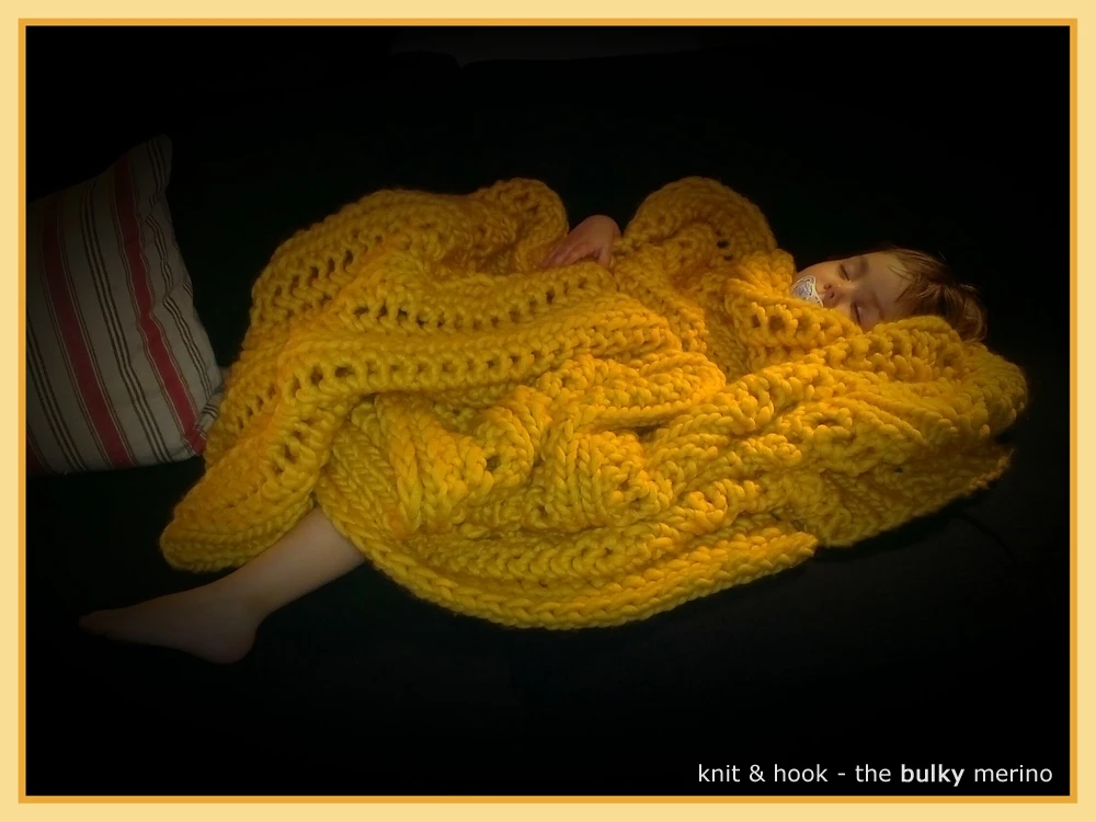 Decke aus 'the bulky merino'